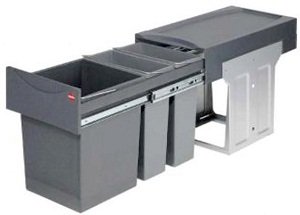 Double Pull Out Waste Bin